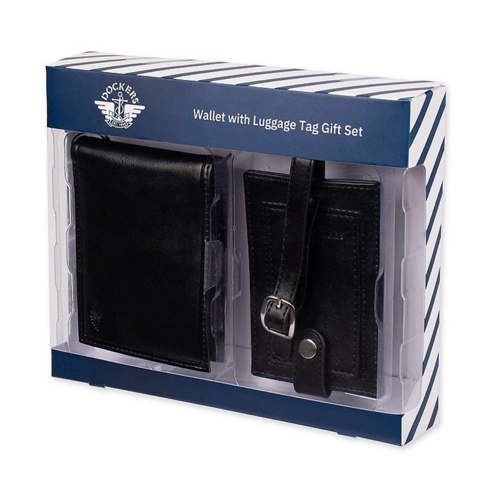 💙RFID Secure Wallet w/ luggage tag gift set